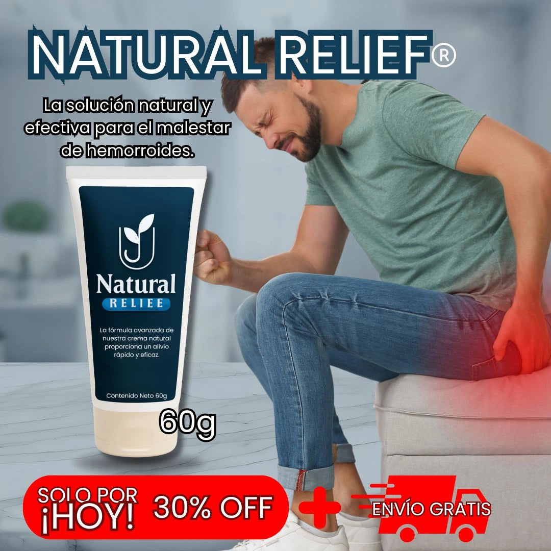 NATURAL RELIEF® | Crema Natural para Hemorroides